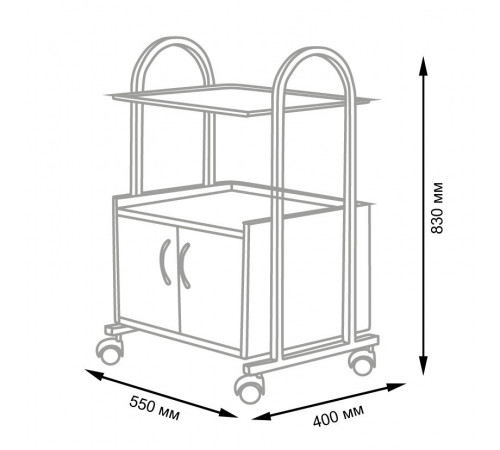 Косметологическая тележка МД-103