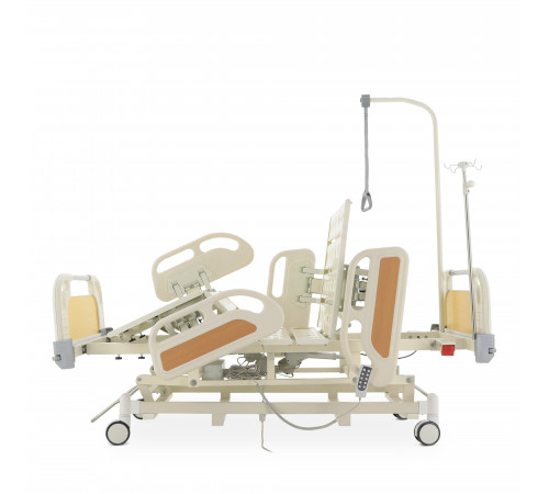 Кровать реанимационная электрическая (5 функций) (МЕ-4019Н-00) с выдвижным ложементом и растоматом CPR+аккумулятор с растоматом