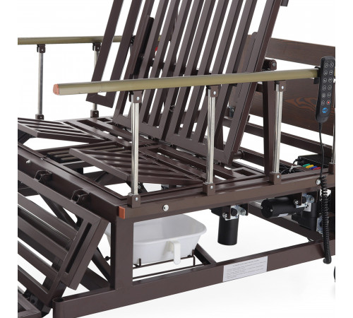 Кровать электрическая DB-11А (МЕ-5228Н-03) ЛДСП Венге Гибридный привод возможность управлять секциями без электроэнергии!