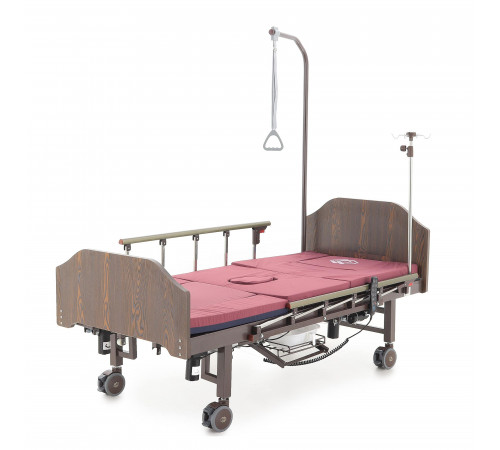 Кровать электрическая YG-3 (МЕ-5228Н-13) ЛДСП Венге с боковым переворачиванием, туалетным устройством и функцией «кардиокресло»