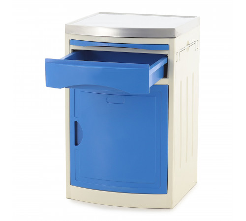 Тумба прикроватная из пластика и нержавеющей стали