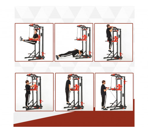 Турник-брусья, тяга сверху DFC HOMEGYM HOMCOM