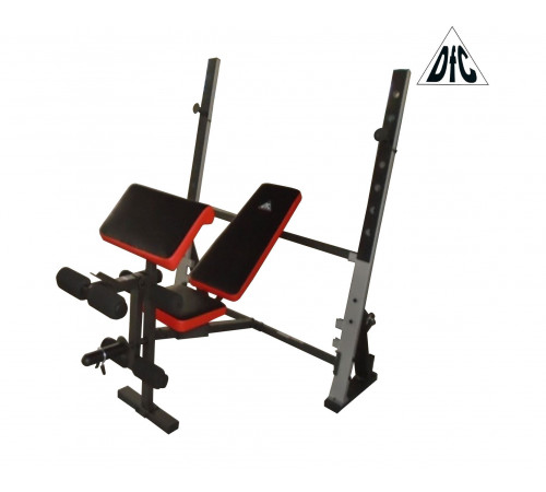Скамья со стойками под штангу DFC D1066