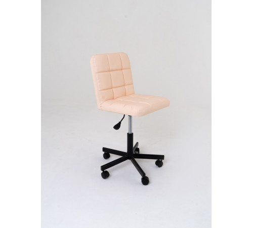 Стул мастера со спинкой на колесах, металл Ирис 