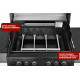 Газовый гриль 4+2 горелки