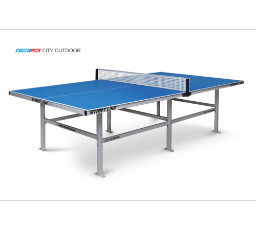 Стол теннисный City Всепогодный с сеткой Синий